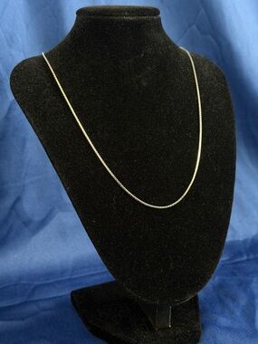 20” 1mm Sterling Silver Crimped Box Chain